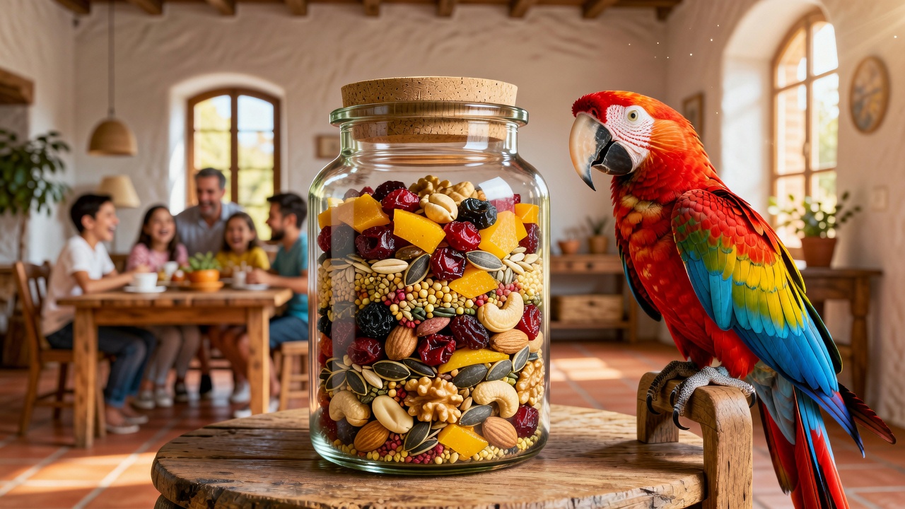 Comida natural para loros