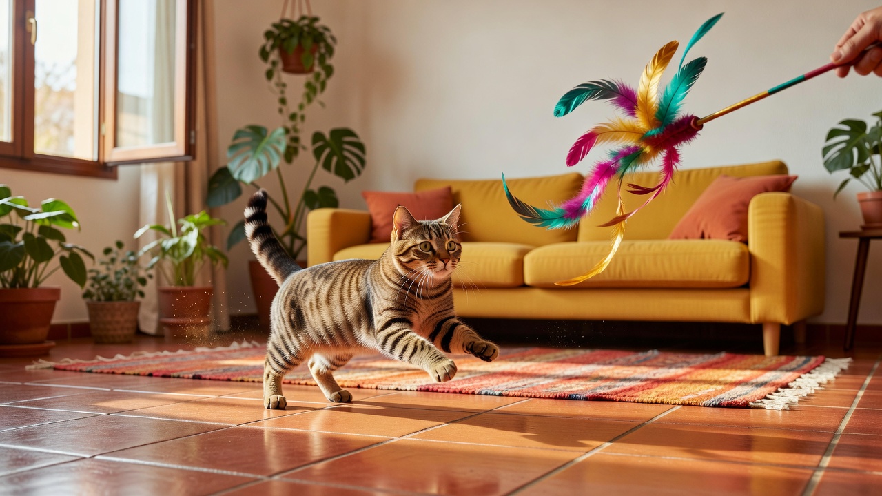 Juguete interactivo para gatos